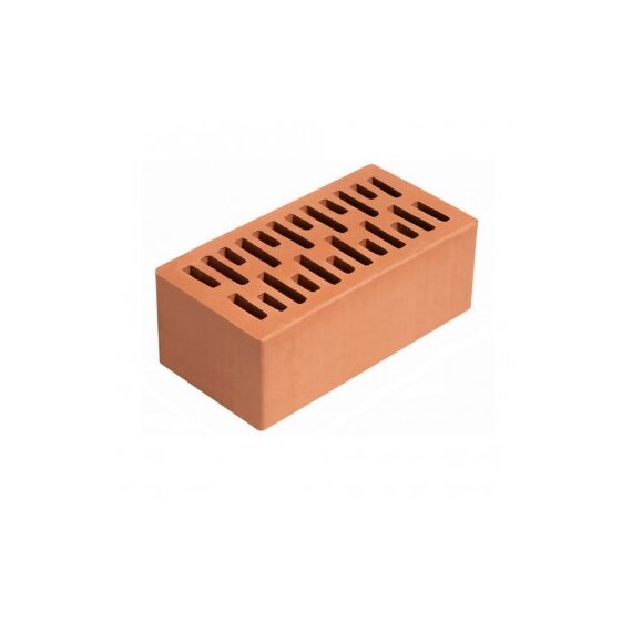 Кирпич лицевой пустотелый 1НФ красный М200