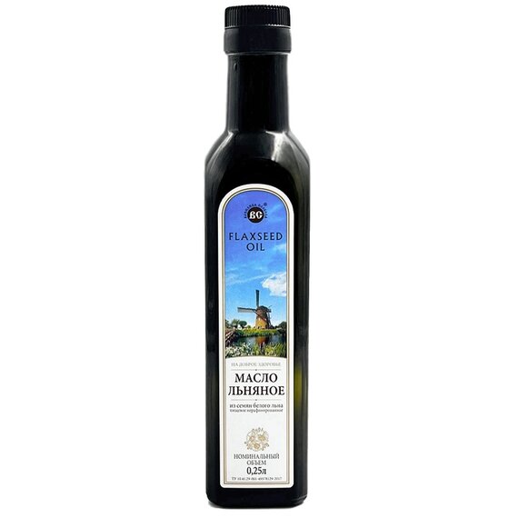 Масло из семян белого льна 0,25 л. (стекло)