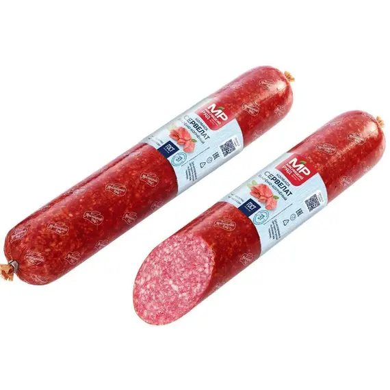 Колбаса "Сервелат" варено-копченая, ГОСТ