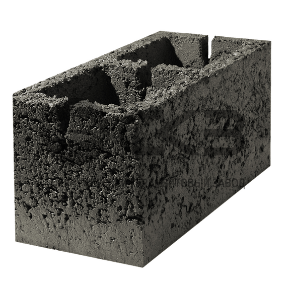 Блок керамзитобетонный стеновой пустотелый двухщелевой СКЦ 190