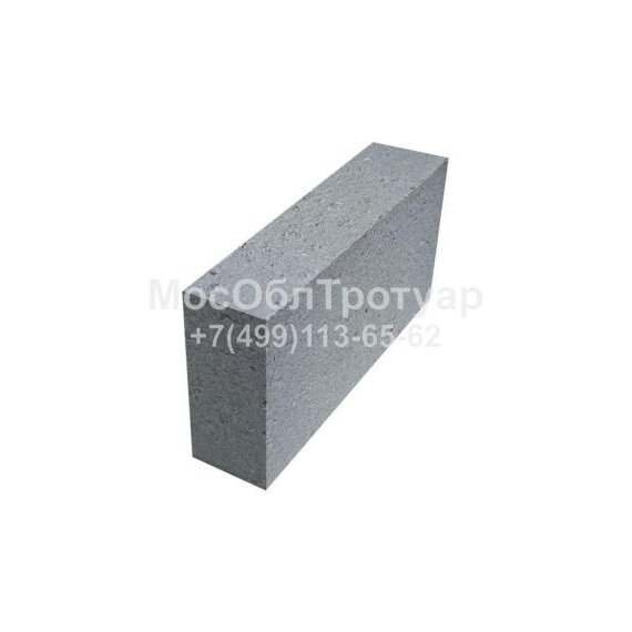 БЛОК КЕРАМЗИТО­БЕТОННЫЙ ДЛЯ ПЕРЕГОРОДОК 80Х190(188)X390 ММ ПОЛНОТЕЛЫЙ
