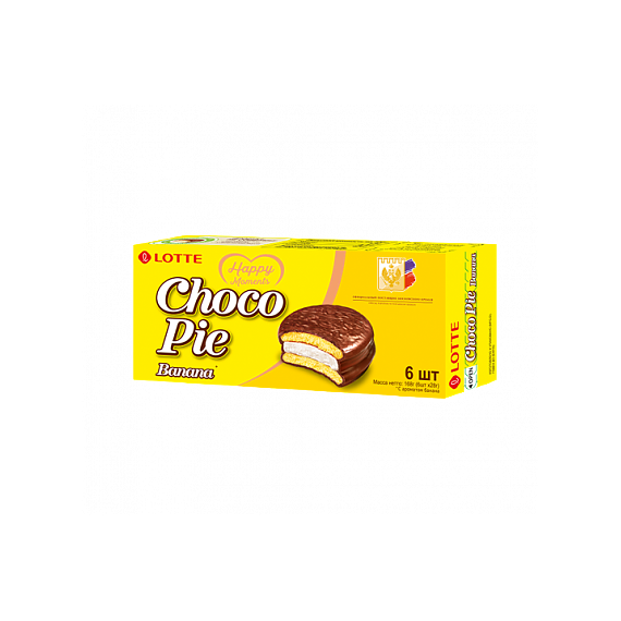 CHOCOPIE BANANA (чокопай банановый) 6 шт