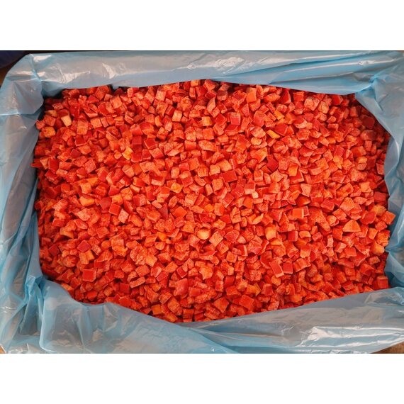 Перец красный кубик замороженный