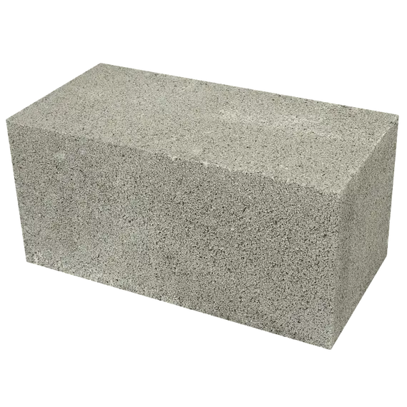 Полнотелый стеновой керамзитобетонный блок ПСКЦ