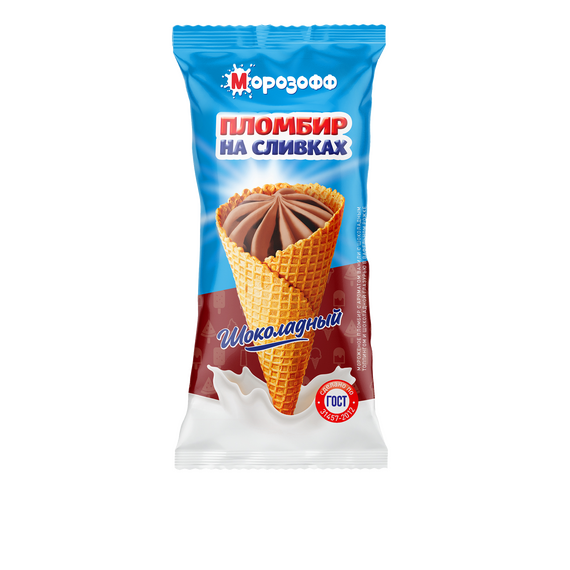 Мороженое Рожок шоколадный