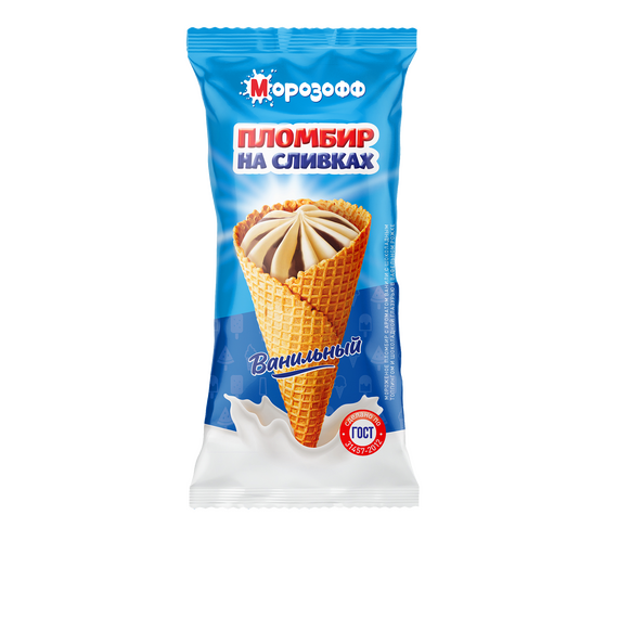 Мороженое Рожок ванильный
