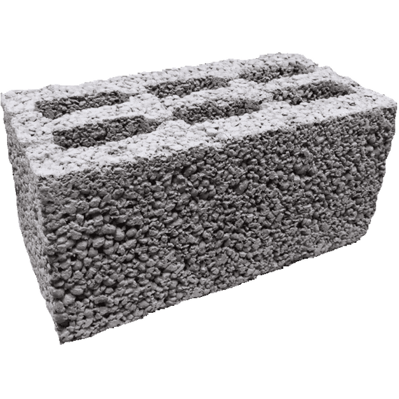 КЕРАМЗИТОБЕТОННЫЙ БЛОК СТЕНОВОЙ ЛЕГКИЙ 6-ПУСТОТНЫЙ 390Х190Х188 ММ