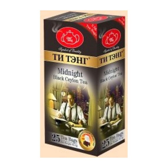 Чай TEA TANG черный "Для полуночников", 25 пакетиков по 2,5г.