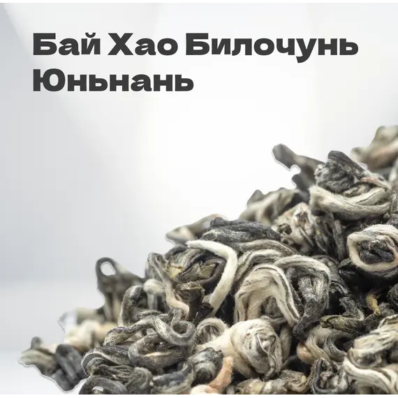 Чай зеленый Бай Хао Билочунь, Юньнань, 2024 г, 20 гр в банке