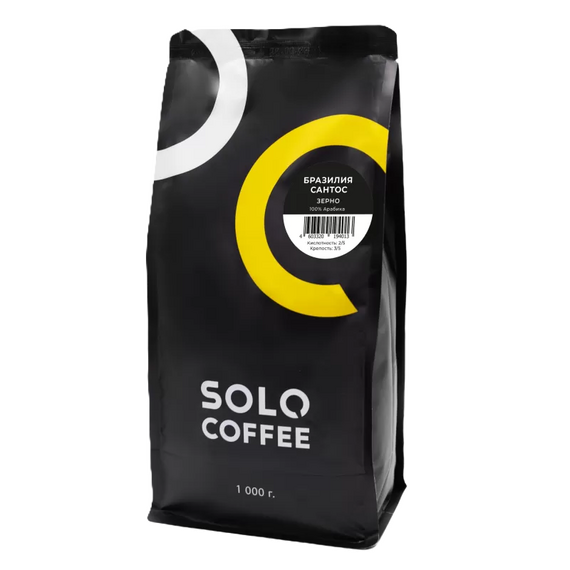 Кофе зерновой Бразилия Cантос