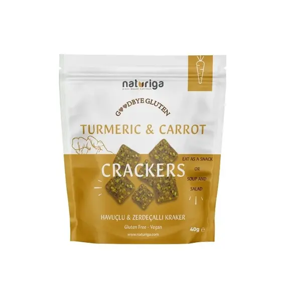 Крекеры с морковью и куркумой (40 г.)