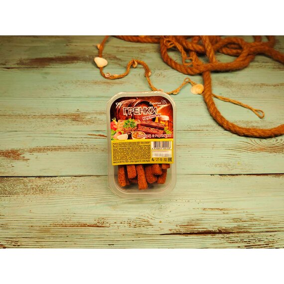 Гренки "Сурские" Холодец с горчицей 100 гр.