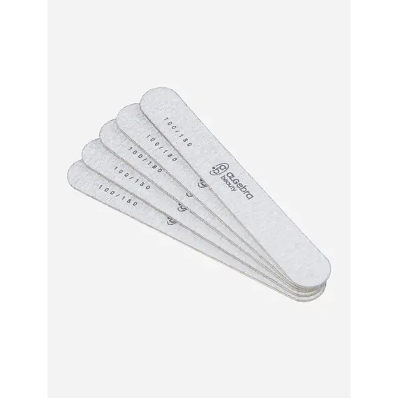 Пилки на деревянной основе, серые, размер М 100/180 грит