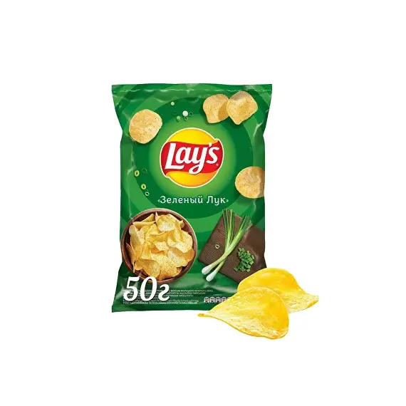 LAY'S Картофельные чипсы Зеленый лук 50 гр