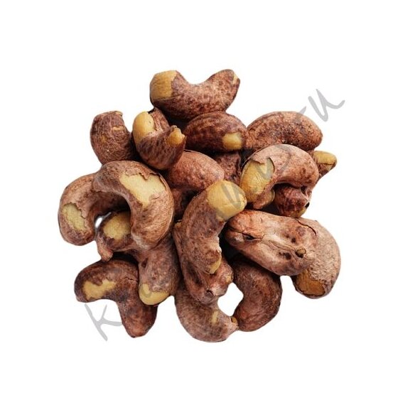 Кешью неочищенный жареный соленый