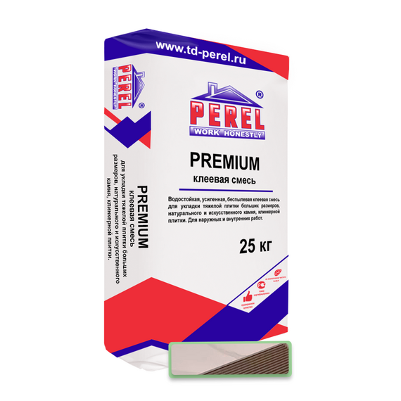 Клеевая смесь PEREL PREMIUM C1TE, 25 кг, беспылевая