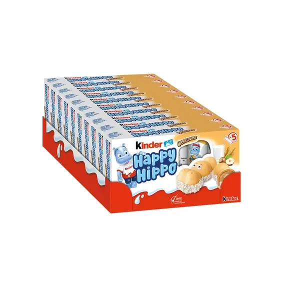 Батончик KINDER HAPPY HIPPO HAZELNUT 103гр (10 шт)