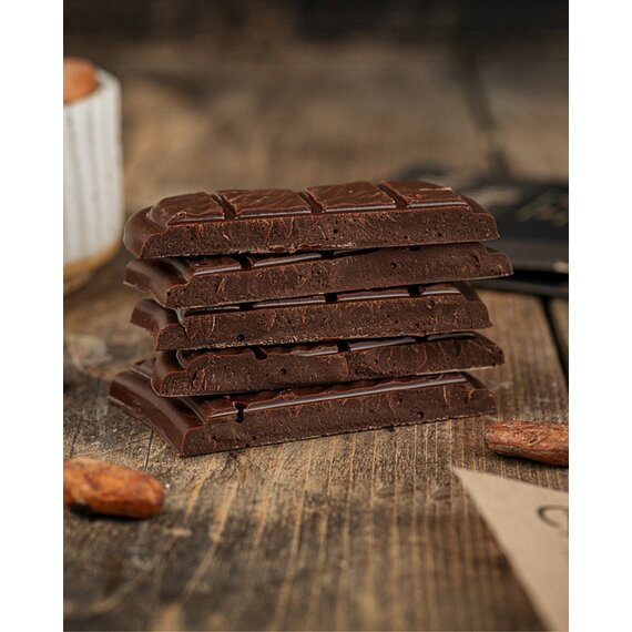 Темный шоколад 65% какао в плитке