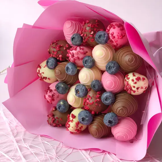 Шоколадный букет М "Трио"