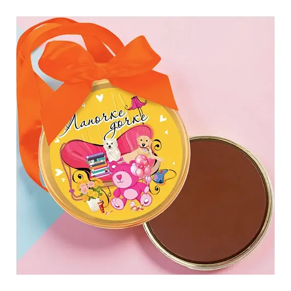 "Лапочке дочке" медаль молочный шоколад