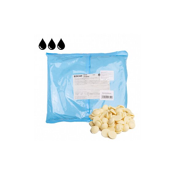 Шоколад белый SICAO 28%, 2,5 кг (CHW-R28-557)