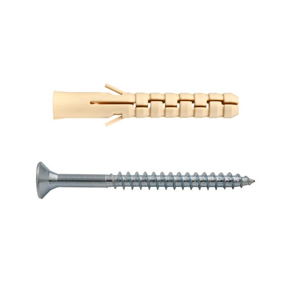 Дюбель нейлоновый PND-6L с шурупом 4,0X60