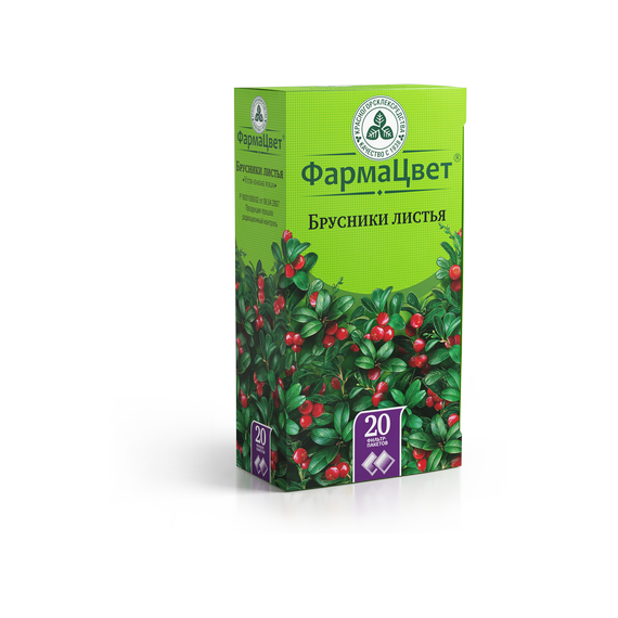 Брусники листья