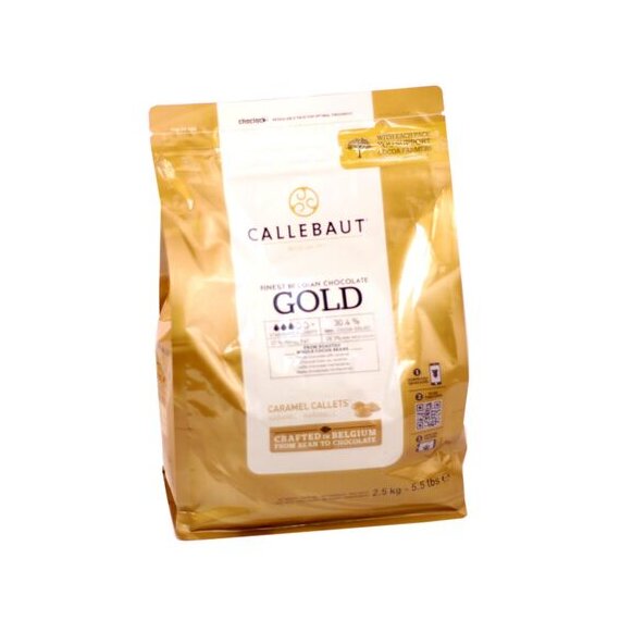 Шоколад белый GOLD с карамелью, 100 г (Бельгия)