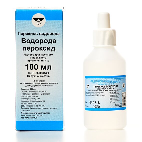 Средство "Перекись водорода 3 %"