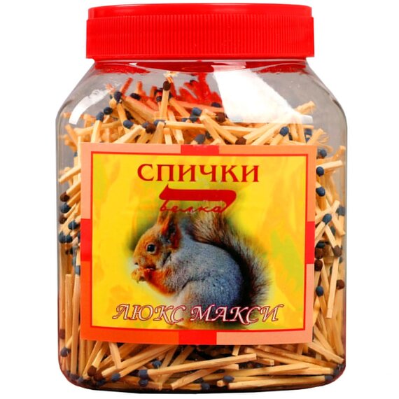 Спички ЛЮКС МАКСИ наполнением 1500 шт.