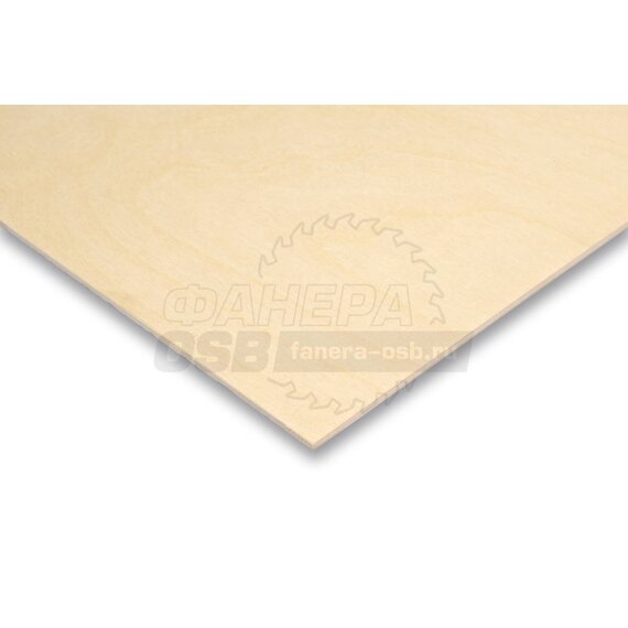 Фанера ФК Береза 3 мм. 2/4 1525*1525 шл