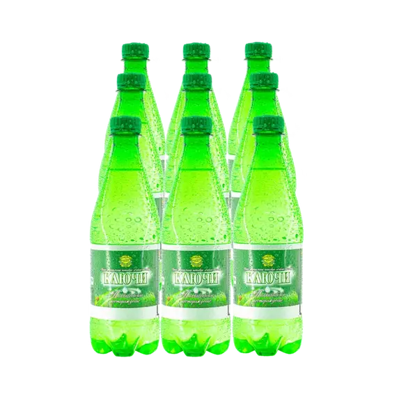 Вода "Ключи", минеральная лечебно-столовая вода IV-А группы газированная