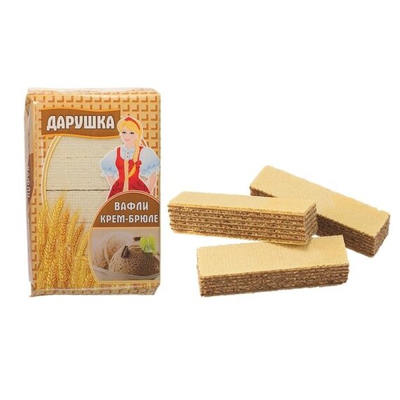 Вафли крем брюле