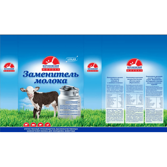 ЗЦМ с льняным семенем и пробиотиком для телят LOGAS-12Л