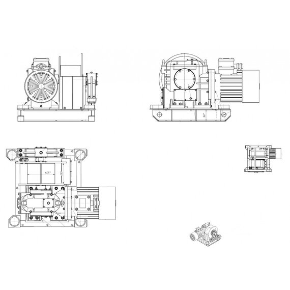 Лебедка шахтная вспомогательная ЛВ-70