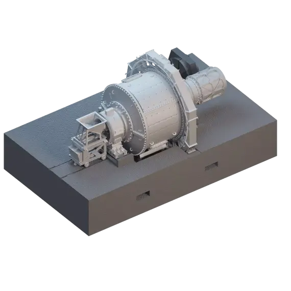Мельница мокрого полусамоизмельченияЯ ММПС-5000х2300