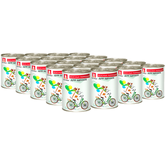 Зоогурман «Вкусные Потрошки», для щенков, 350г, влажный корм для собак