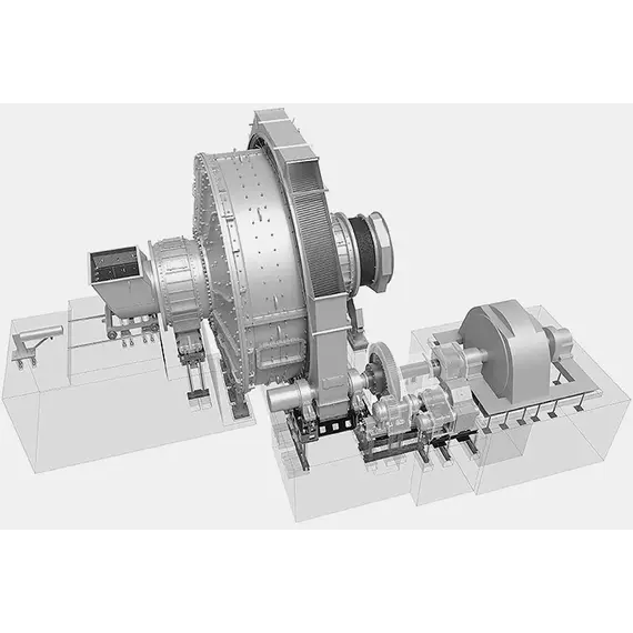 Мельница шаровая с центральной разгрузкой МШЦ-3200х3800