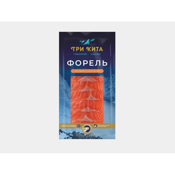 Форель х/к ломтики, в/у, 100 г.
