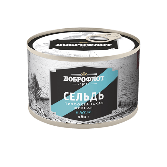 Сельдь тихоокеанская жирная в желе