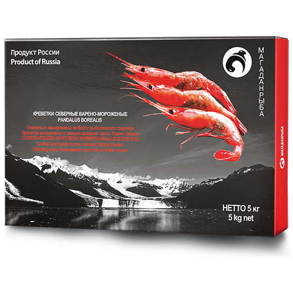 Креветка северная варено-мороженая PANDALUS BOREALIS