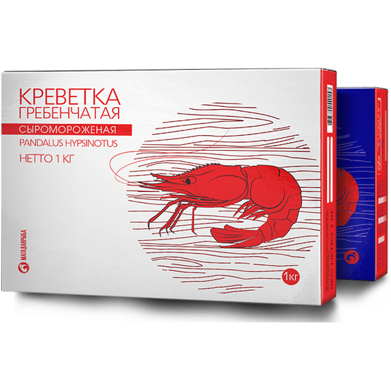 Креветка гребенчатая сыромороженая PANDALUS HYPSINOTUS