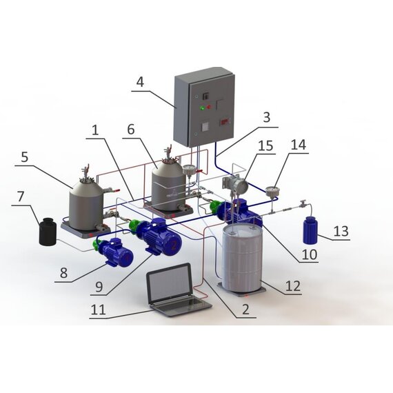Установка для оценки эффективности ингибиторов солеотложения в динамическом тесте