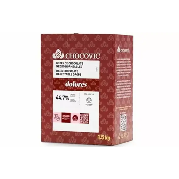 CHOCOVIC - Шоколад темный термостабильные капли DOLORES