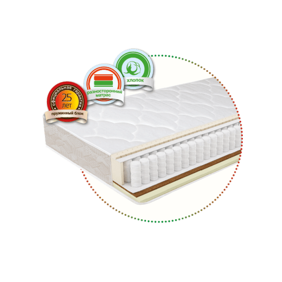 Ортопедический матрас Эколайн Элит Бамбук «Зима-Лето»