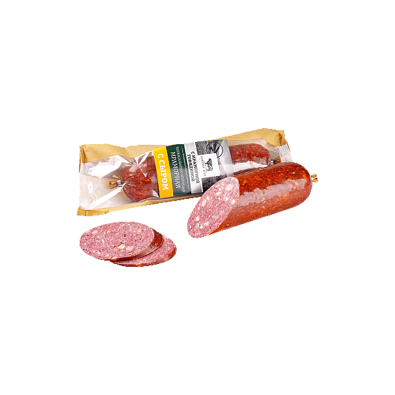 Колбаса Мраморная с сыром варено-копченая