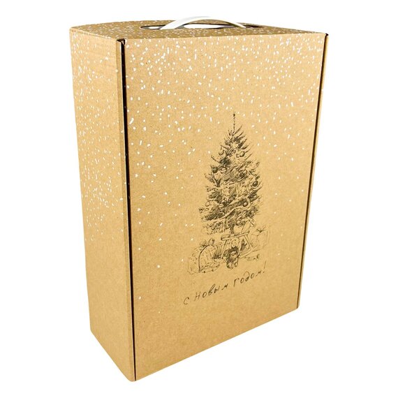 Самосборная коробка " 220х320х100 Т-24Е бурый