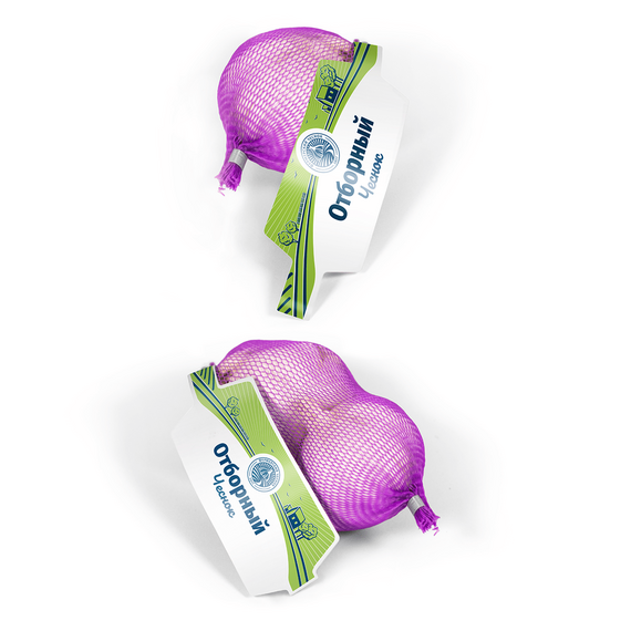 Чеснок в сетке