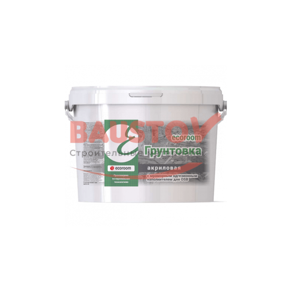 Грунтовка акриловая ECOROOM с мраморным адгезионным наполнителем для OSB