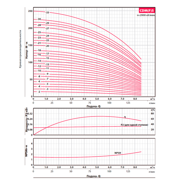 Насос вертикальный многоступенчатый FANCY CDM 5-20